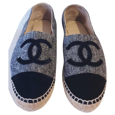 espadrillas chanel pas cher|authentic Chanel espadrilles for sale.